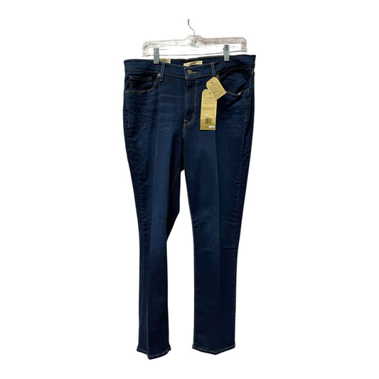 Jeans Straight By Levis In Blue, Size:14