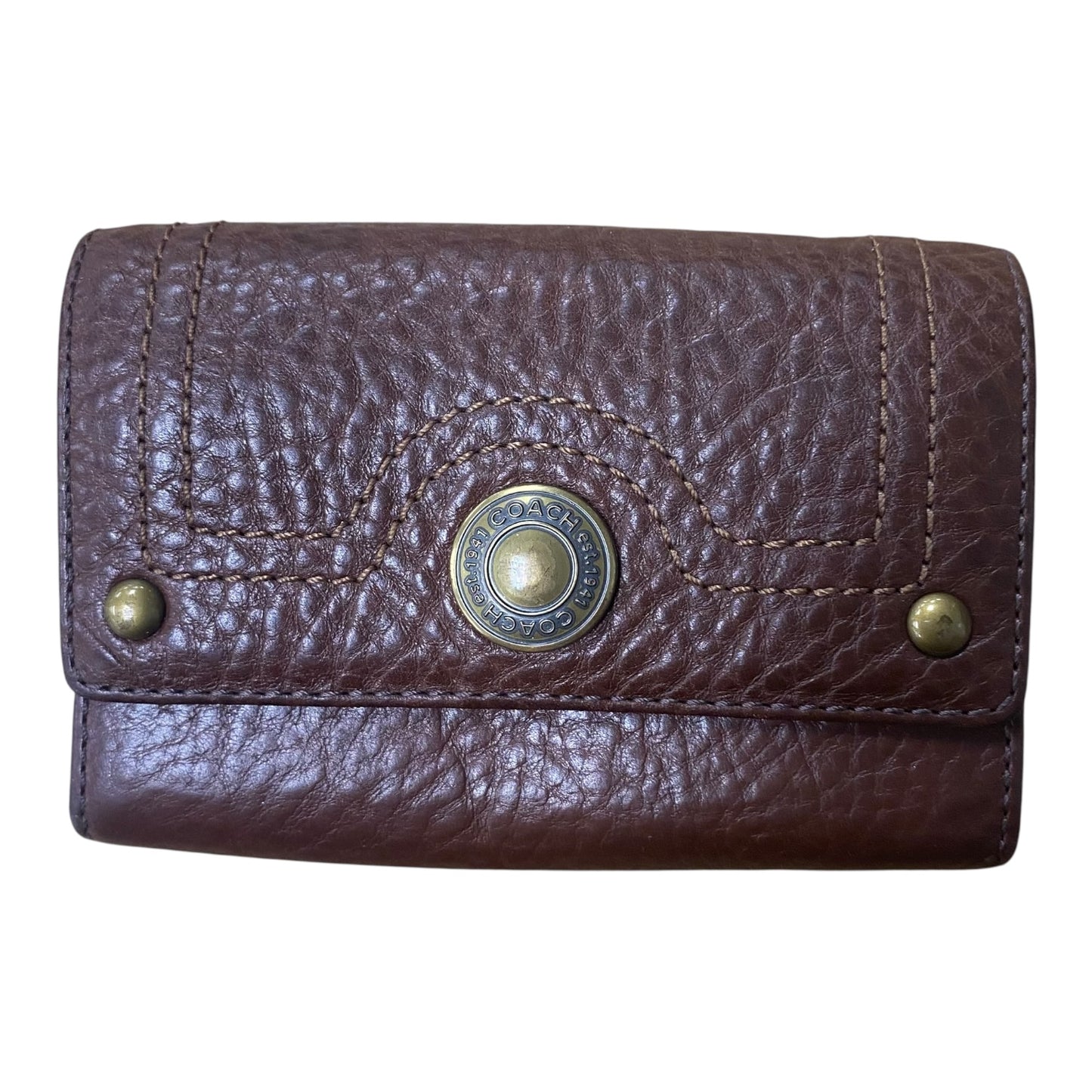 Wallet Designer By Coach In Brown, Size:Small