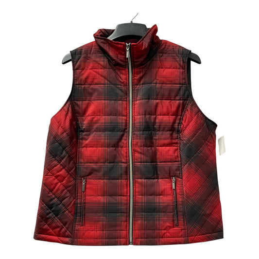 Vest Puffer & Quilted By Cj Banks In Red, Size:Xl