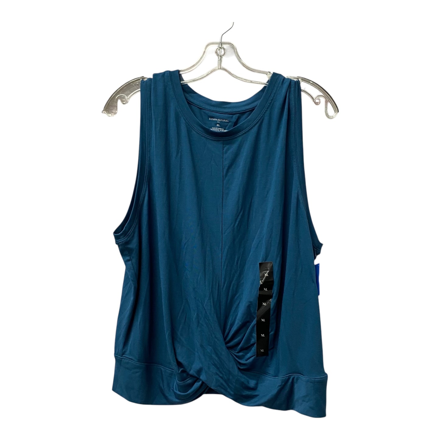 Top Sleeveless By Banana Republic In Blue, Size:Xl