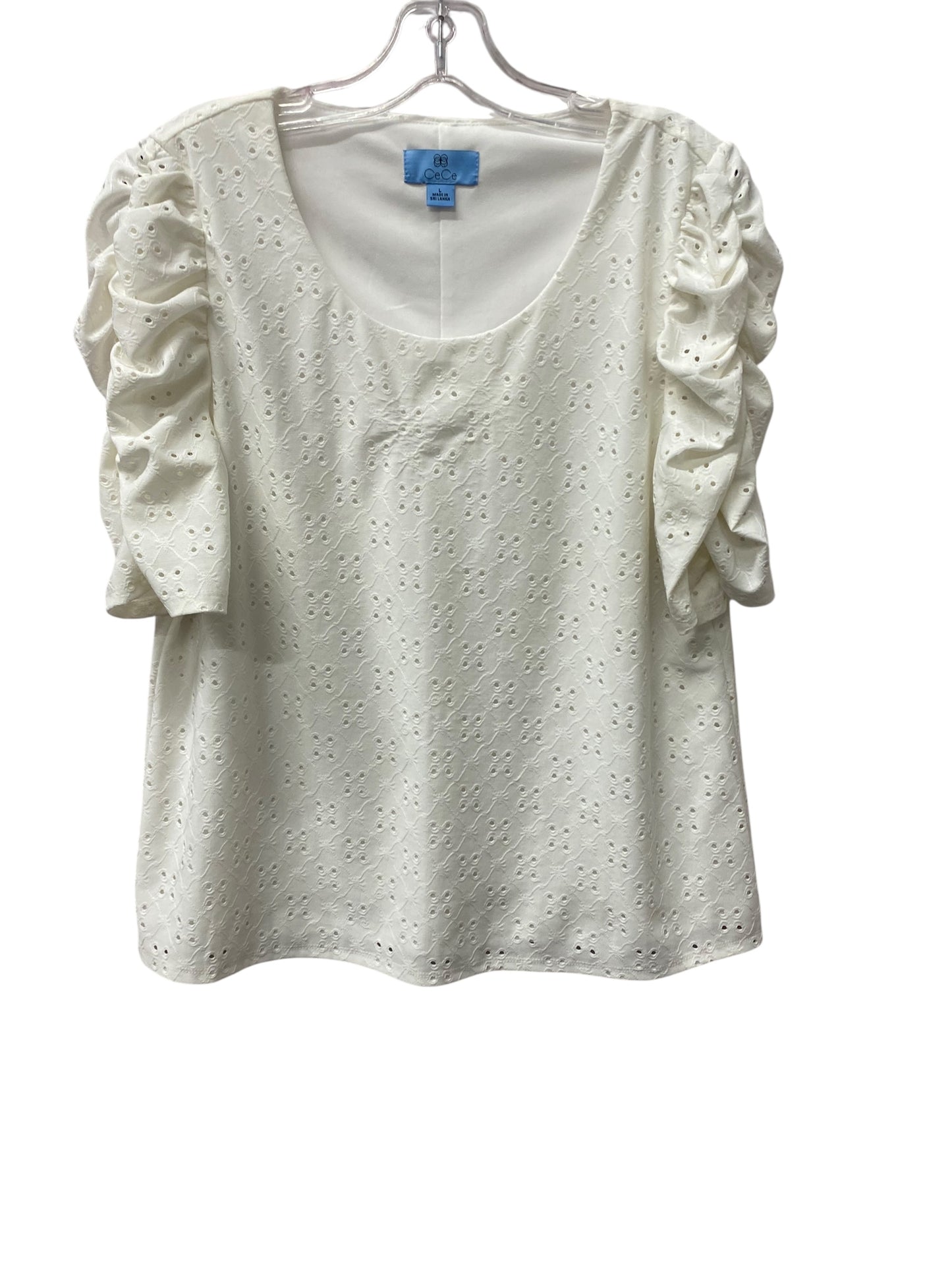 Top Ss By Cece In Ivory, Size:L