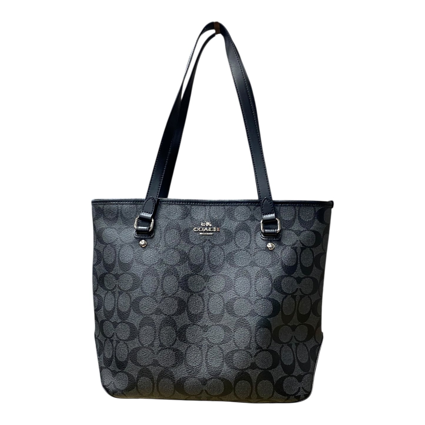 Handbag Designer By Coach In Black, Size:Medium