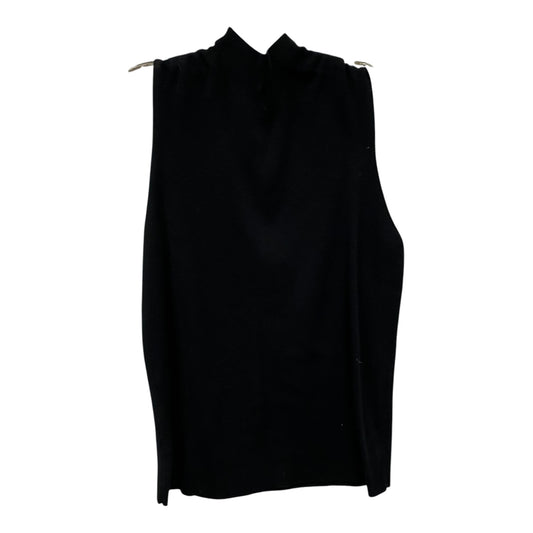 Top Sleeveless By Ann Taylor In Black, Size:L