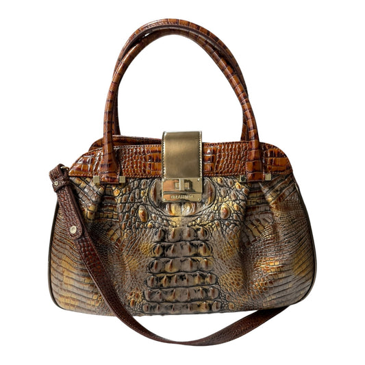 Handbag Designer By Brahmin In Brown, Size:Large