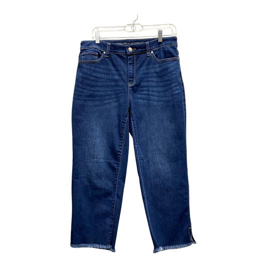 Jeans Cropped By Chicos In Blue, Size:8