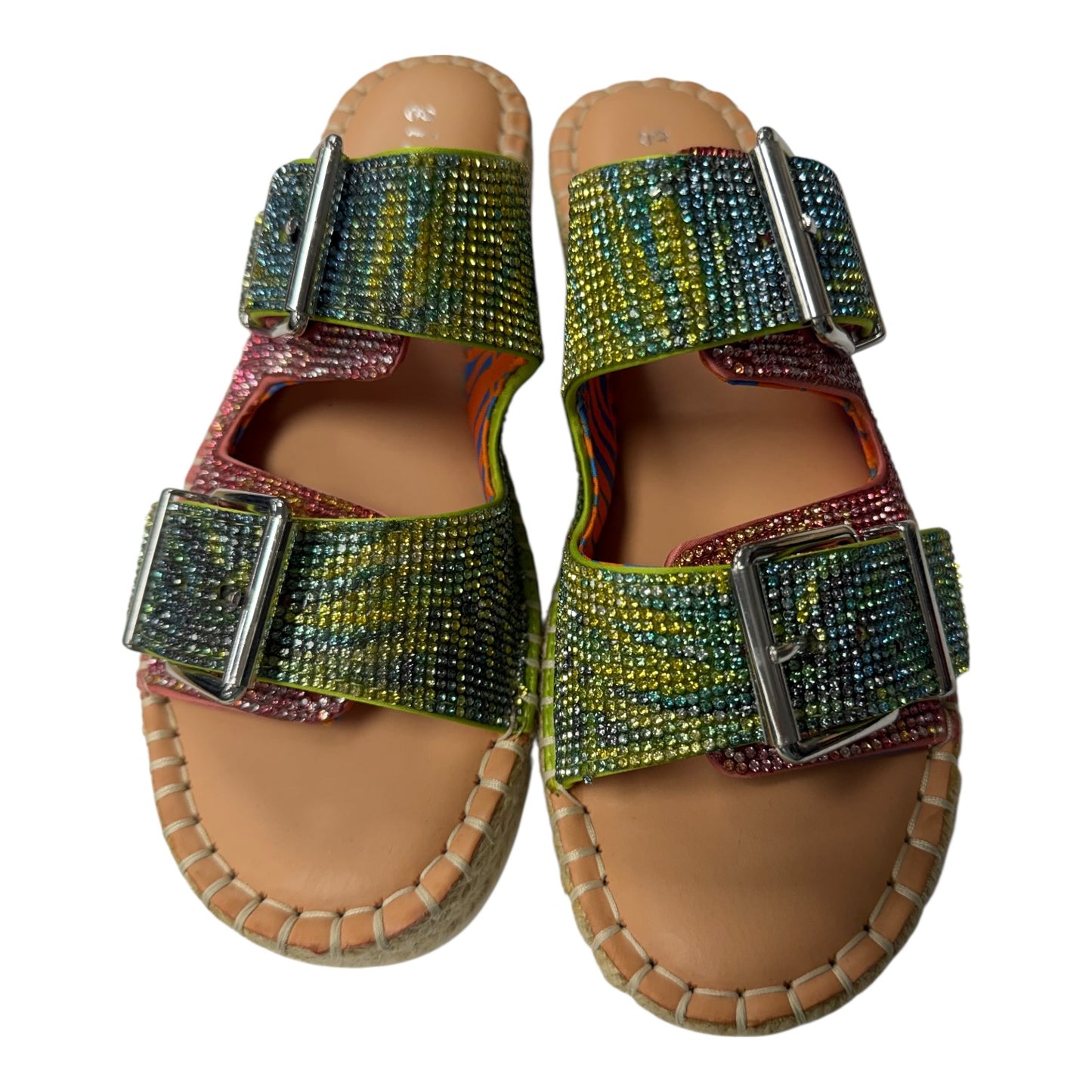 Sandals Flats By Gianni Bini In Multi, Size:7