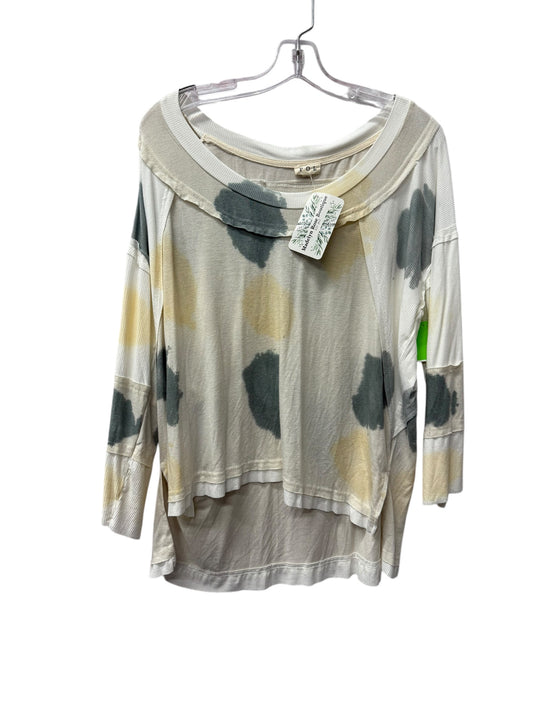 Top Ls By Pol In Cream, Size:S