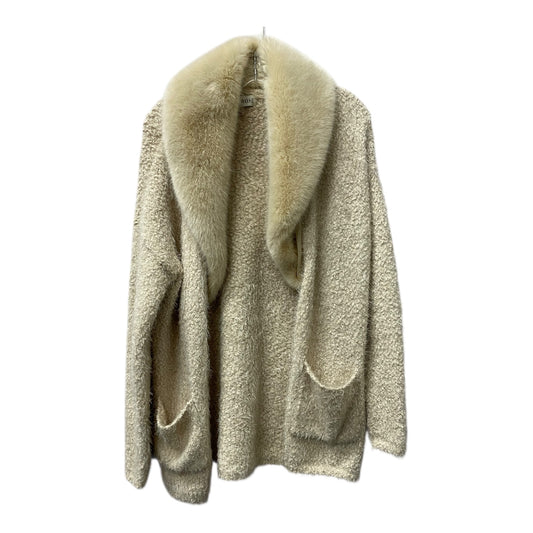 Sweater Cardigan By Knox Rose In Tan, Size:M