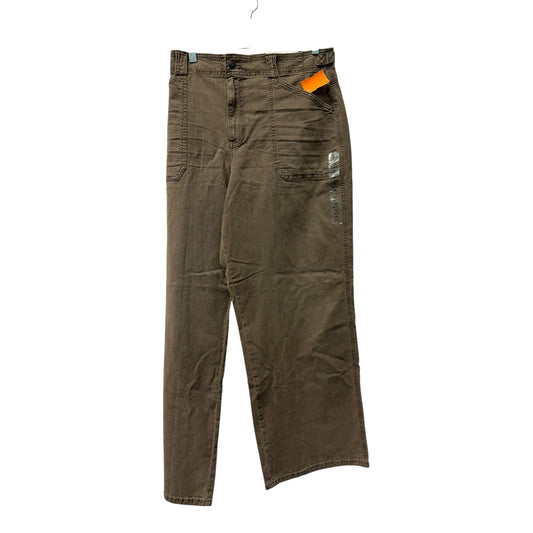 Jeans Wide Leg By American Eagle In Brown, Size:18