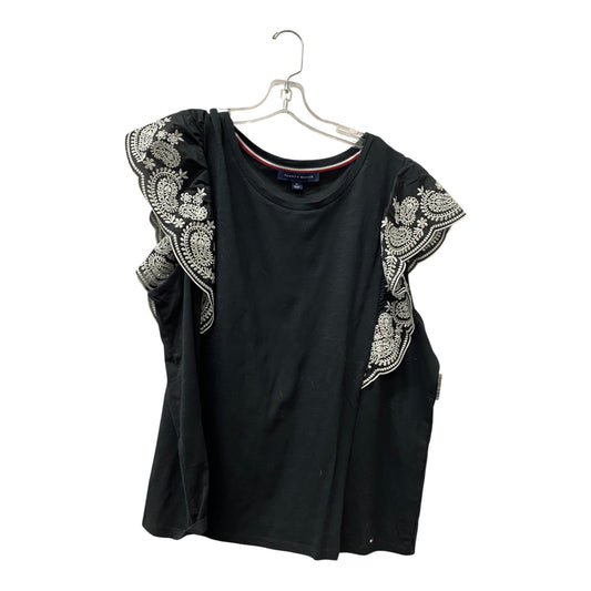 Top Ss By Tommy Hilfiger In Black, Size:2X