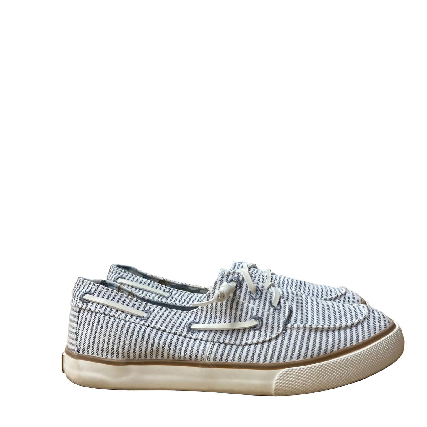Shoes Flats By Tommy Bahama In Grey & White, Size:8