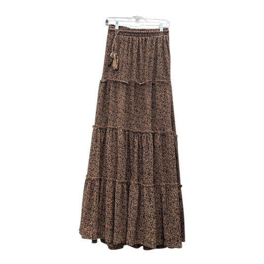 Skirt Maxi By Torrid In Brown & Green, Size:30