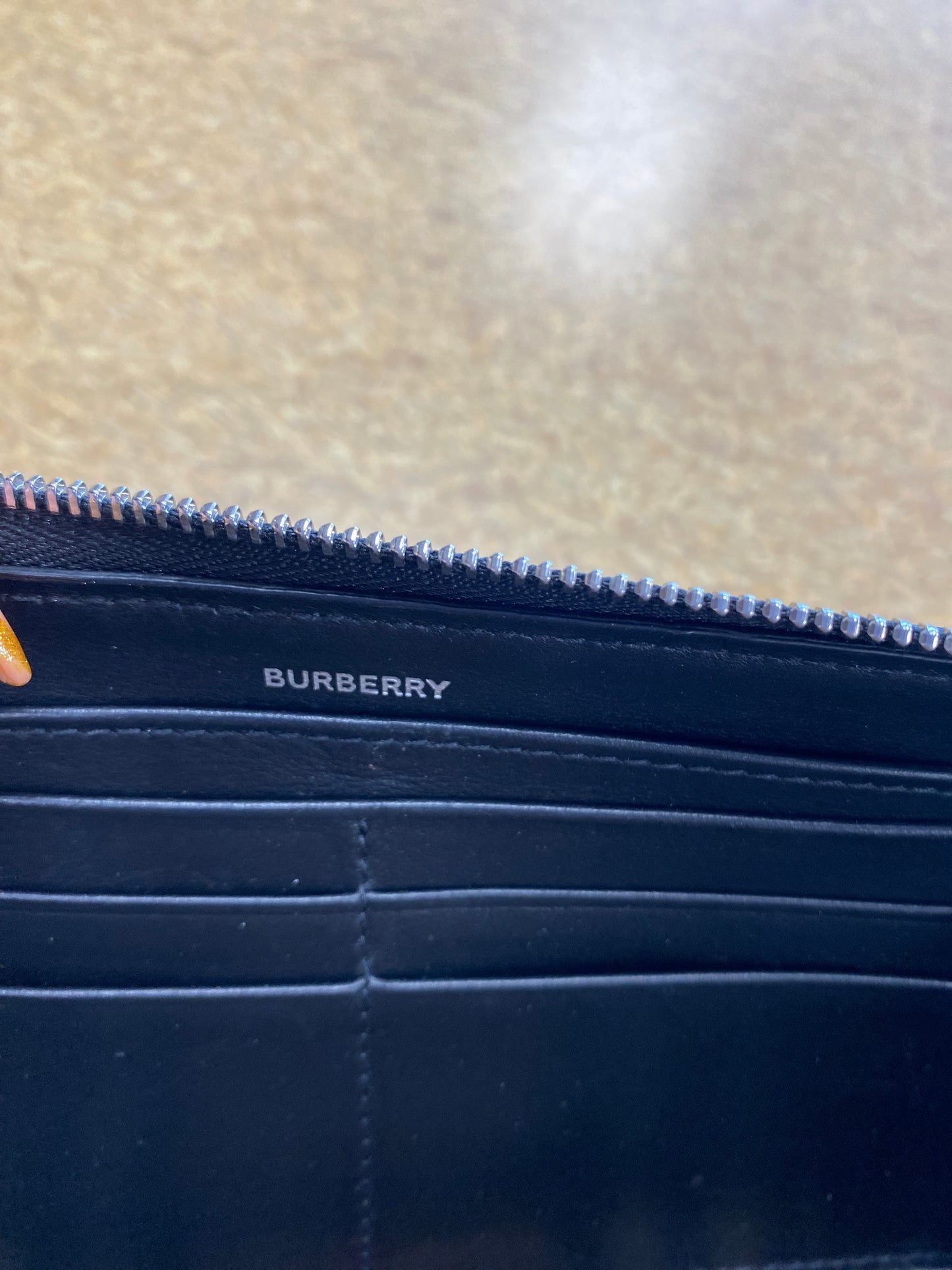 Wallet Luxury Designer By Burberry In Brown, Size:Medium