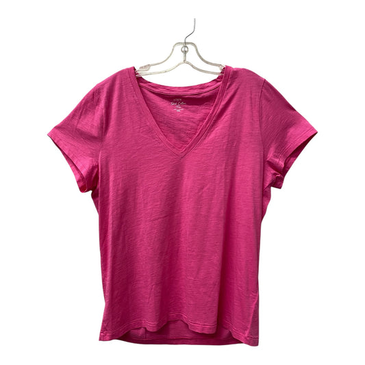 Top Ss By J. Crew In Pink, Size:Xxl