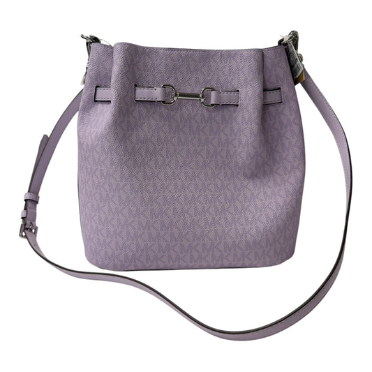 Crossbody Designer By Michael Kors In Purple, Size:Medium