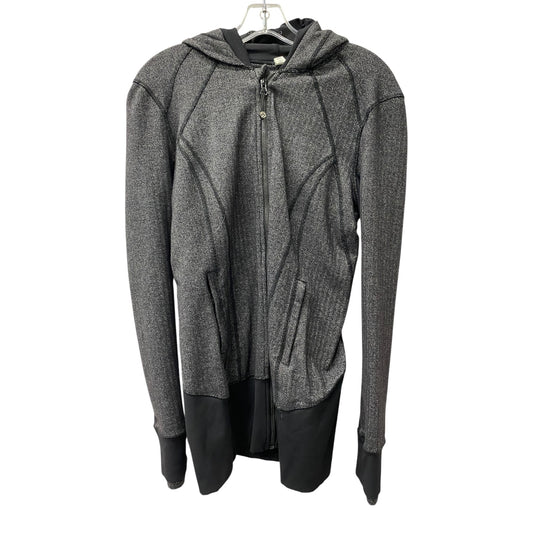 Athletic Jacket By Lululemon In Black, Size:M