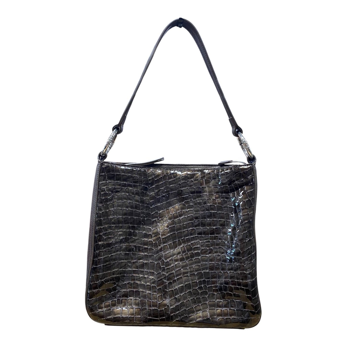 Handbag By Brighton In Grey, Size:Medium