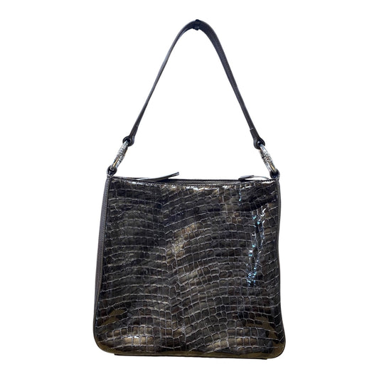Handbag By Brighton In Grey, Size:Medium