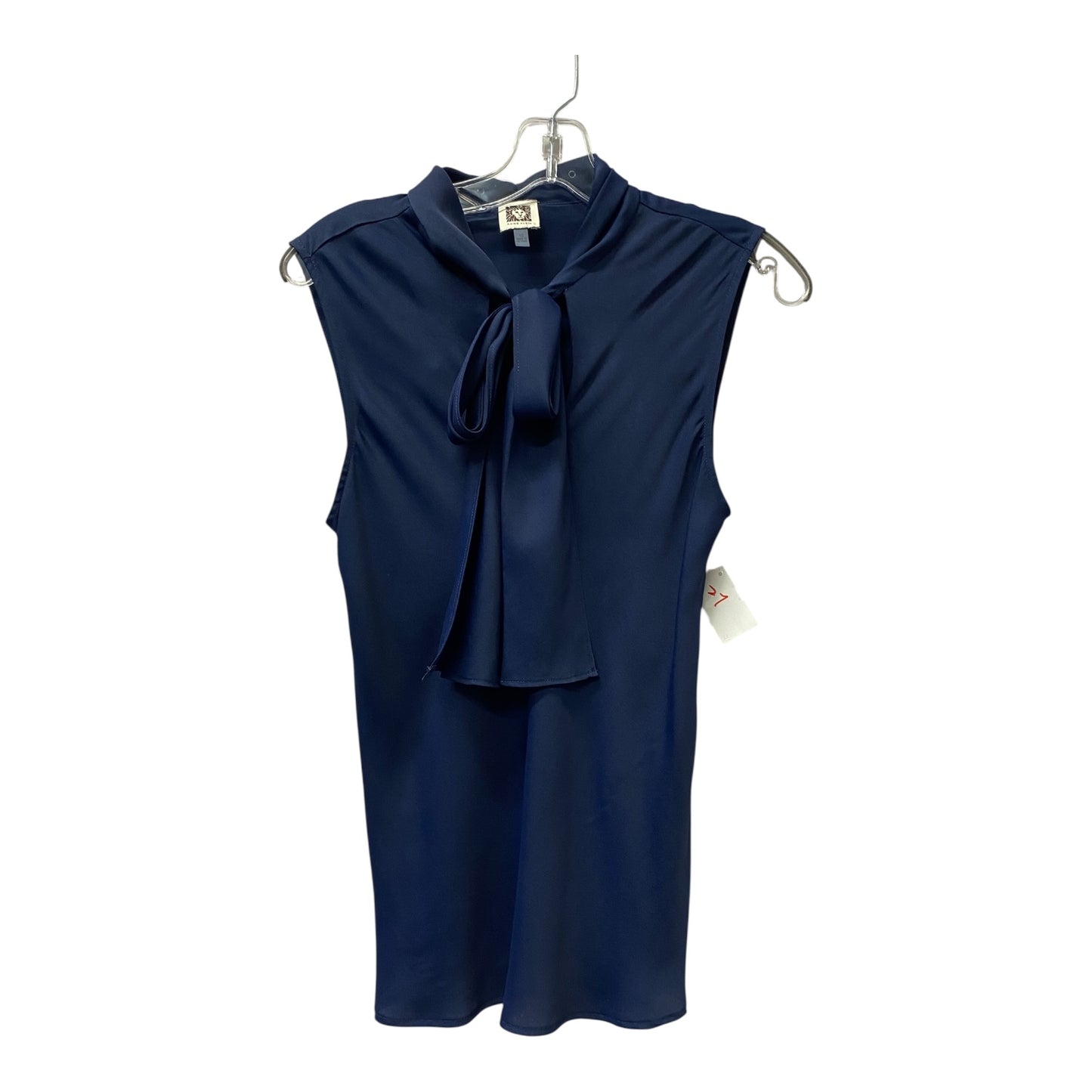 Top Sleeveless By Anne Klein In Blue, Size:M