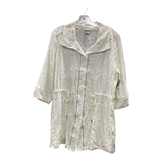 Jacket Other By Chicos In White, Size:Xl