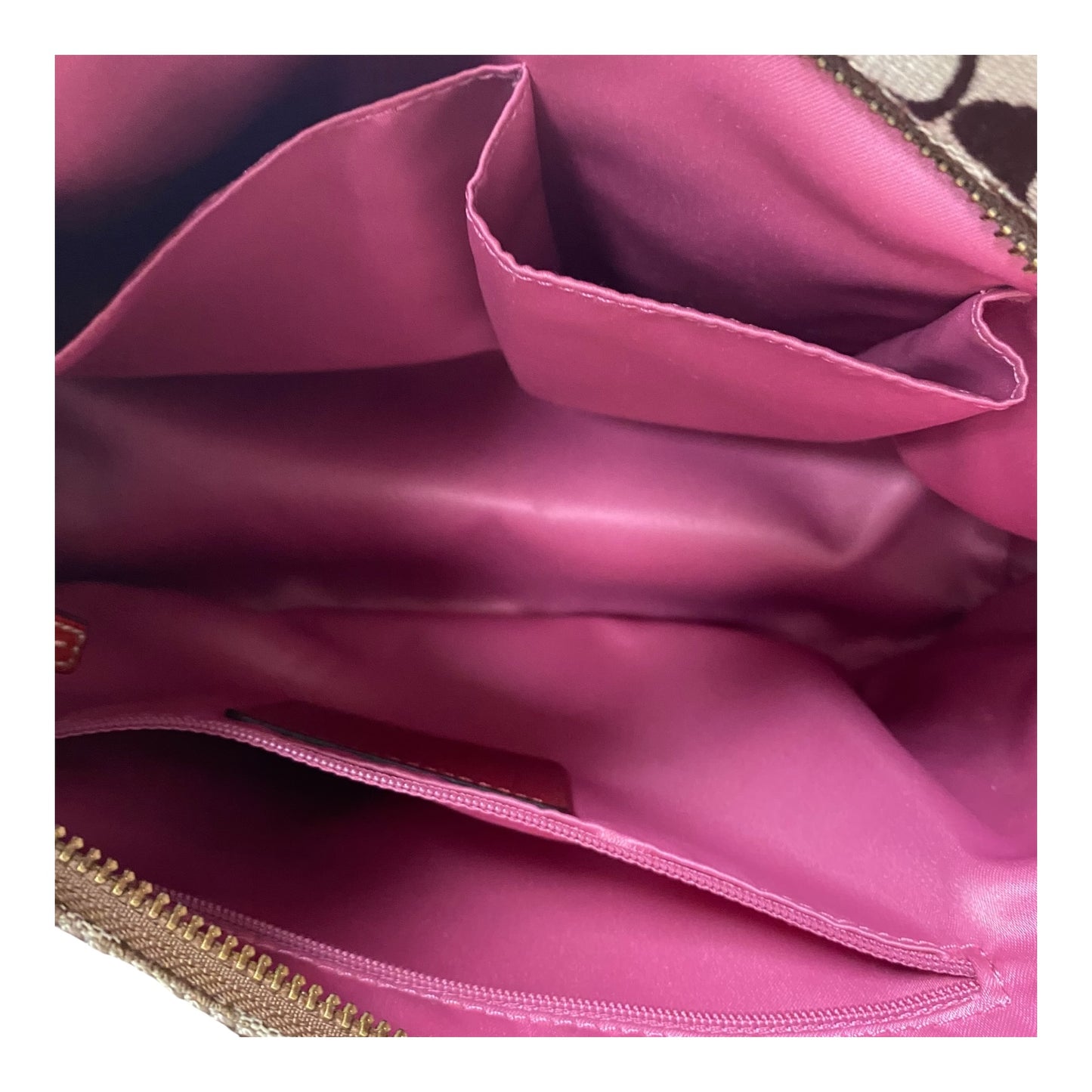 Handbag Designer By Coach In Red, Size:Medium