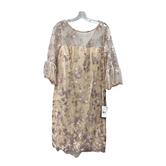 Dress Party Short By Adrianna Papell In Pink, Size:Xl