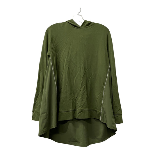 Athletic Sweatshirt Hoodie By Zenergy By Chicos In Green, Size:Xl