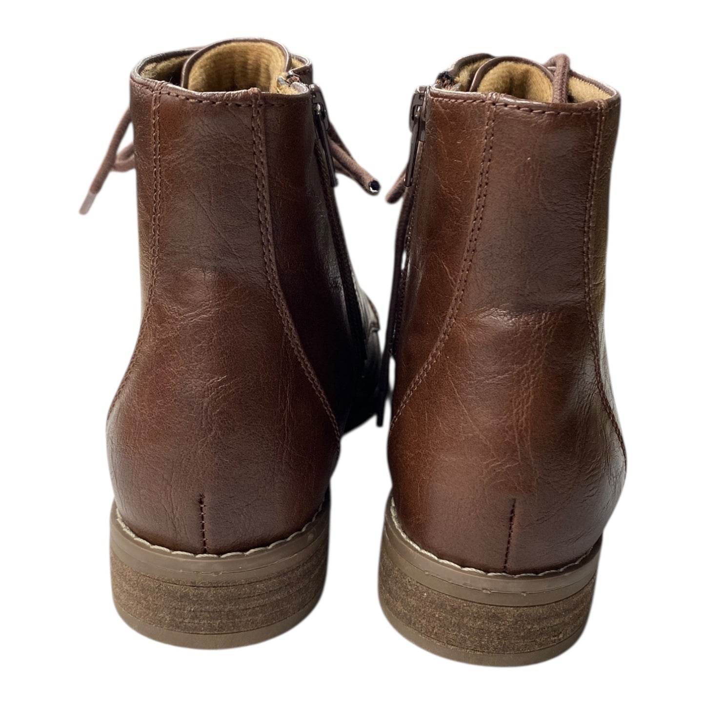 Boots Ankle Heels By Soffe In Brown, Size:6