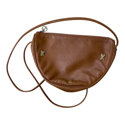 Crossbody Leather By Paloma Picasso In Brown, Size:Small