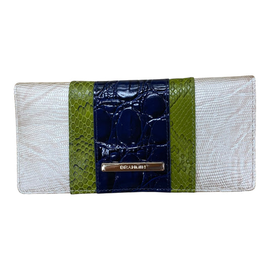 Wallet Designer By Brahmin In Blue & Green, Size:Large