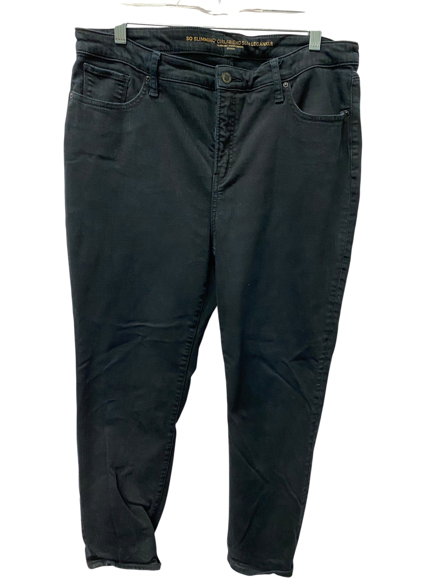 Jeans Skinny By Chicos In Black, Size:14