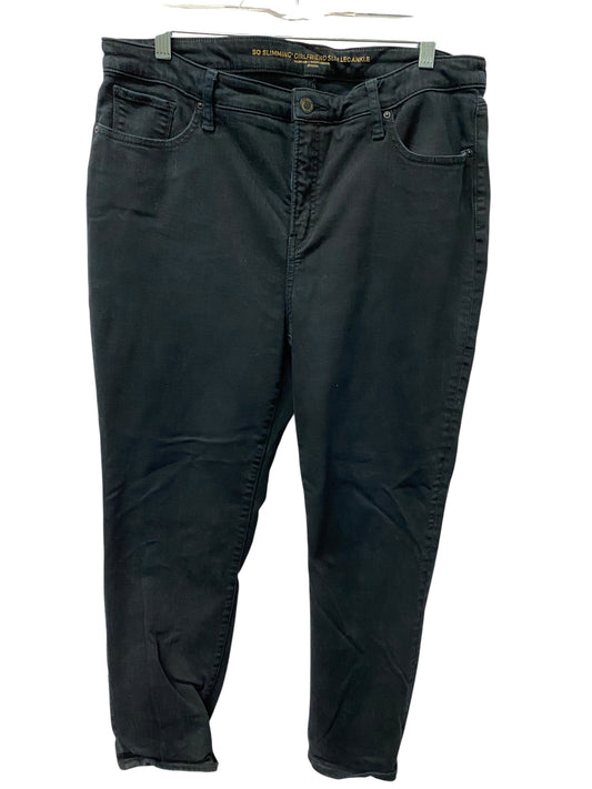 Jeans Skinny By Chicos In Black, Size:14