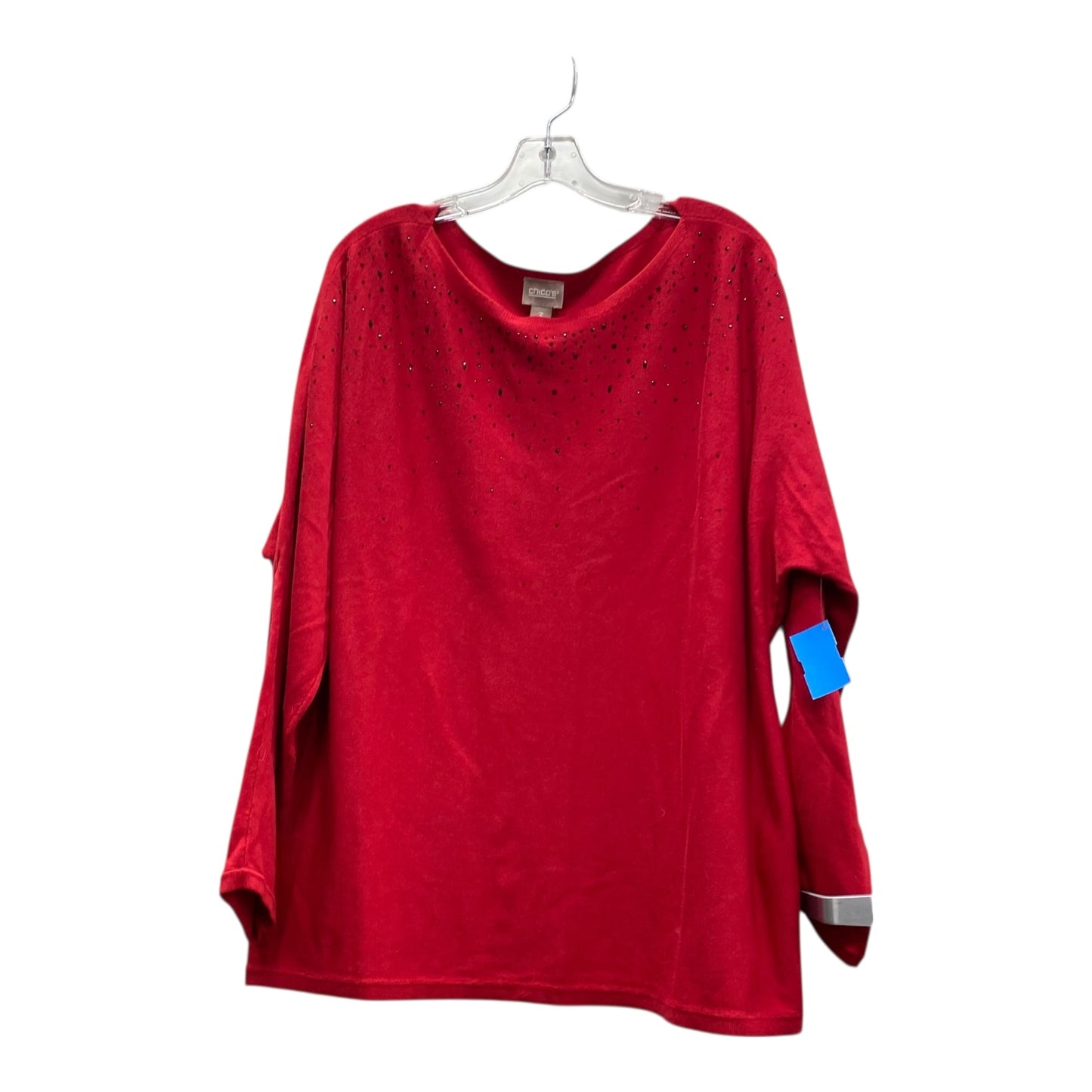 Sweater By Chicos In Red, Size:Xl