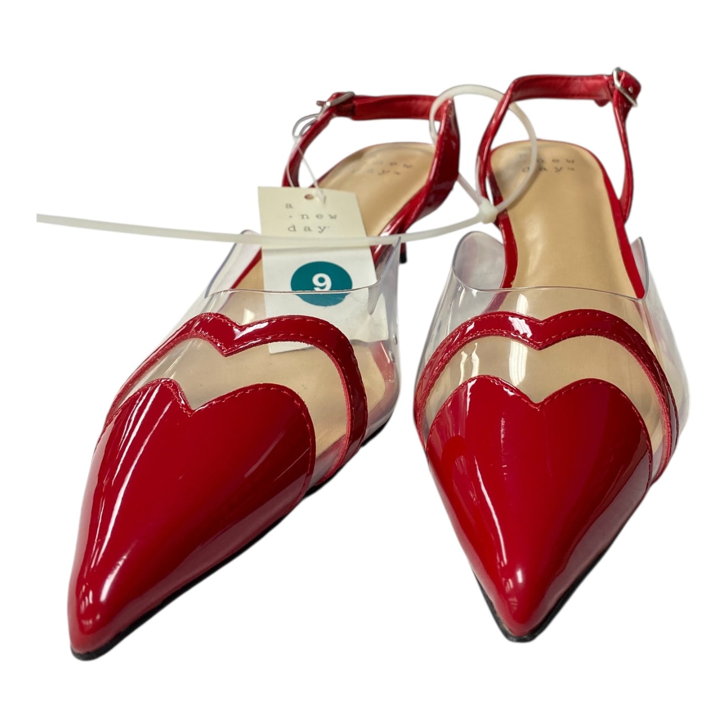 Shoes Heels Kitten By A New Day In Red, Size:9