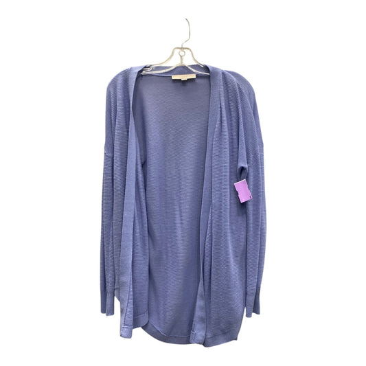 Sweater Cardigan By Loft In Purple, Size:S
