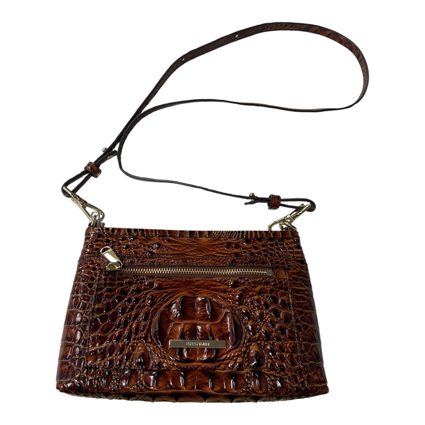 Crossbody Designer By Brahmin In Brown, Size:Medium