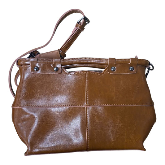 Handbag  In Brown, Size:Medium