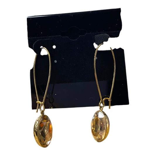 Earrings Designer By Swarovski In Gold