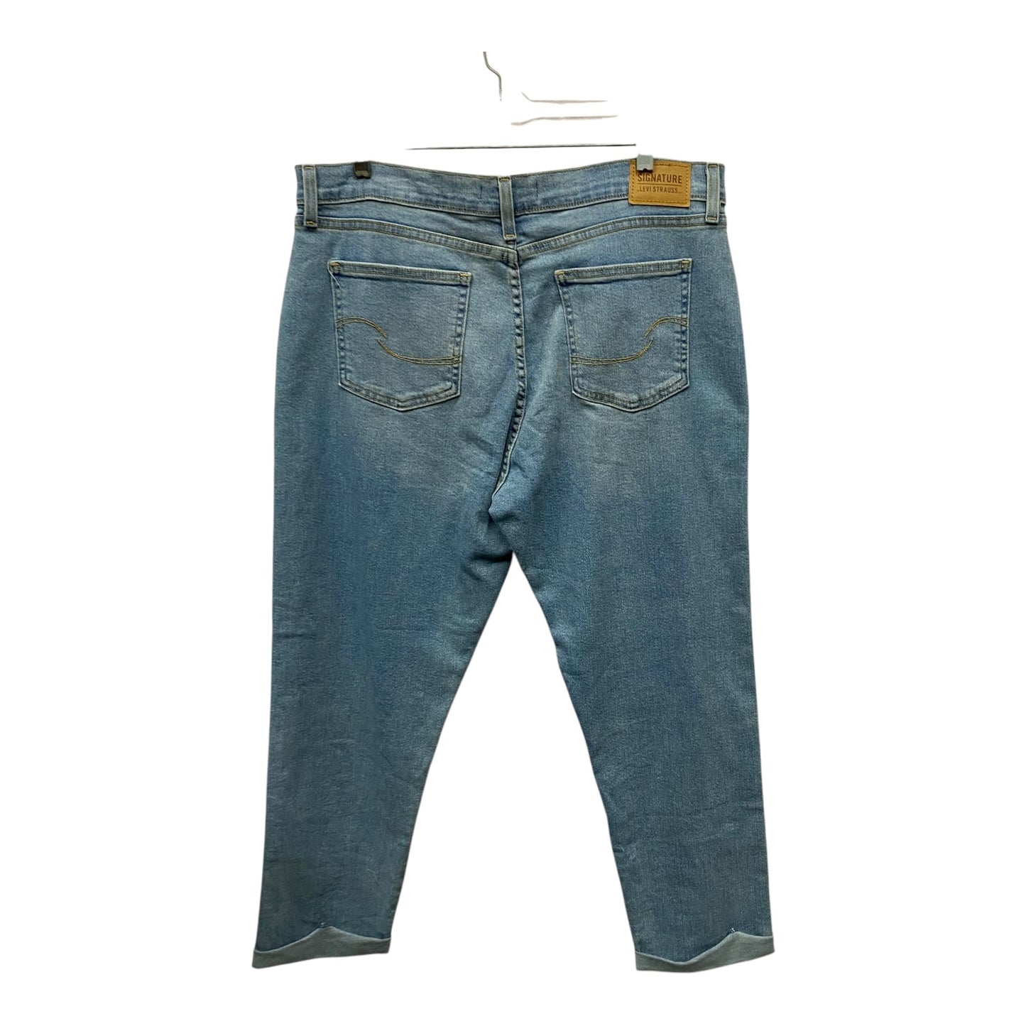 Jeans Boyfriend By Levis In Blue, Size:14