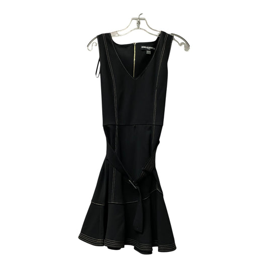 Dress Designer By Karl Lagerfeld In Black, Size:S