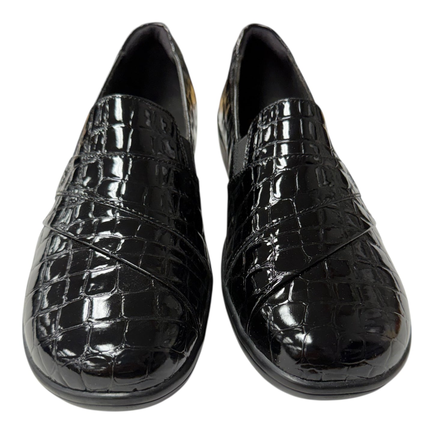 Shoes Flats By Clarks In Black, Size:12