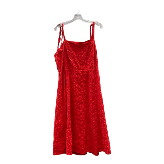 Dress Casual Midi By Draper James In Red, Size:1X