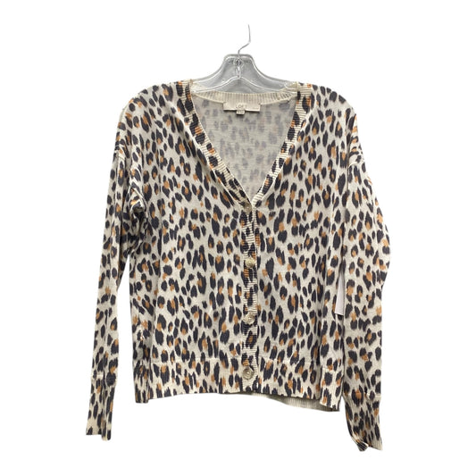 Cardigan By Loft In Animal Print, Size:Sp