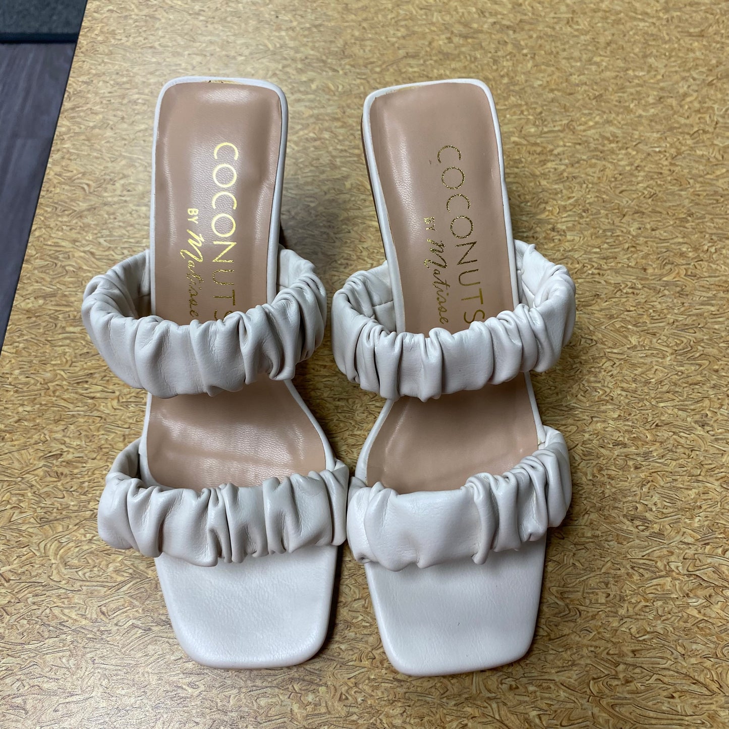 Sandals Heels Block By Matisse In Cream, Size:9