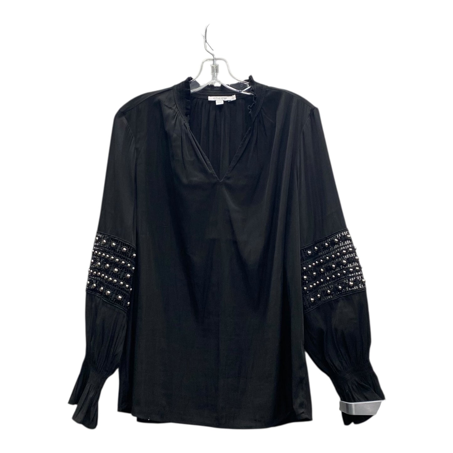Top Ls By Chicos In Black, Size:L