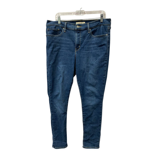 Jeans Skinny By Levis In Blue, Size:16