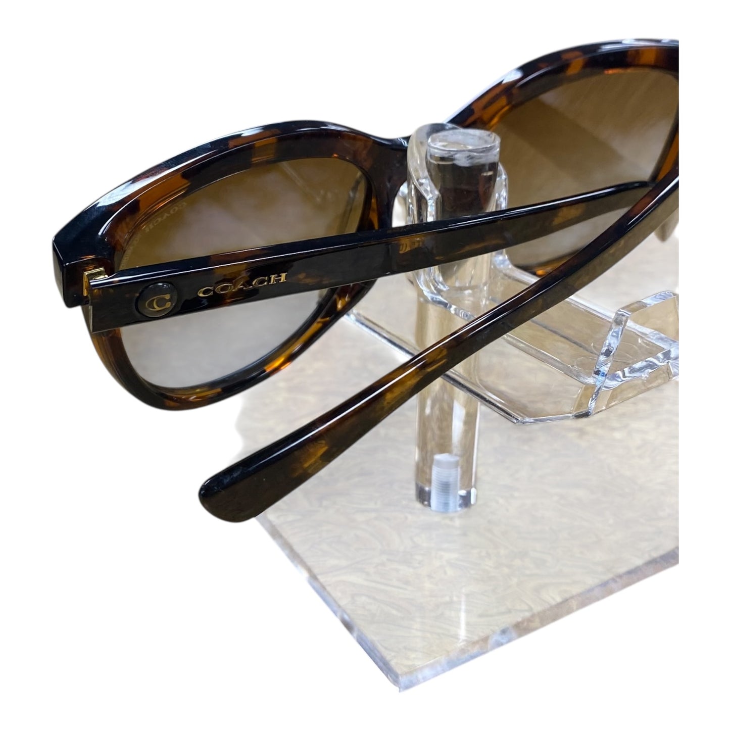 Sunglasses Designer By Coach In Brown