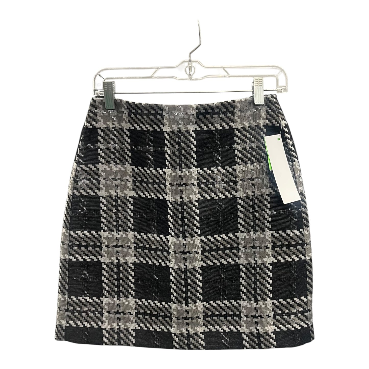 Skirt Mini & Short By Loft In Grey & Silver, Size:2