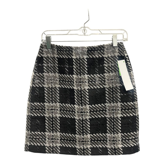 Skirt Mini & Short By Loft In Grey & Silver, Size:2