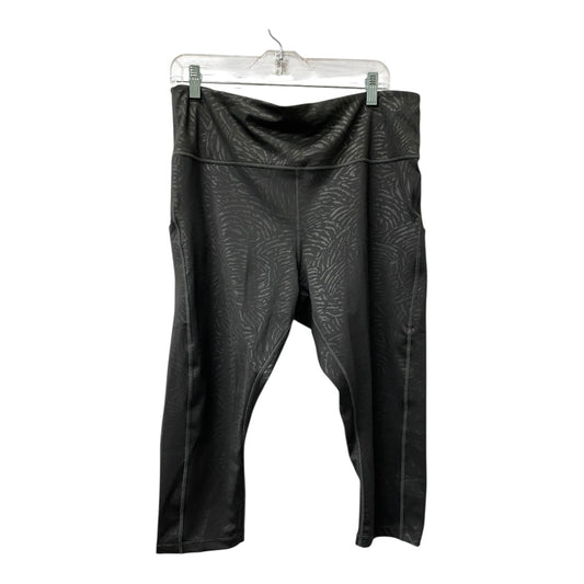 Athletic Capris By Athleta In Black, Size:2X